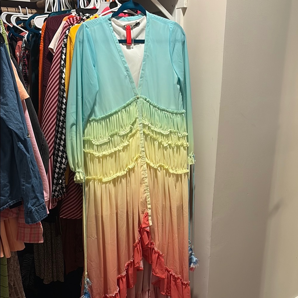 Colorful Ombre Maxi Dress